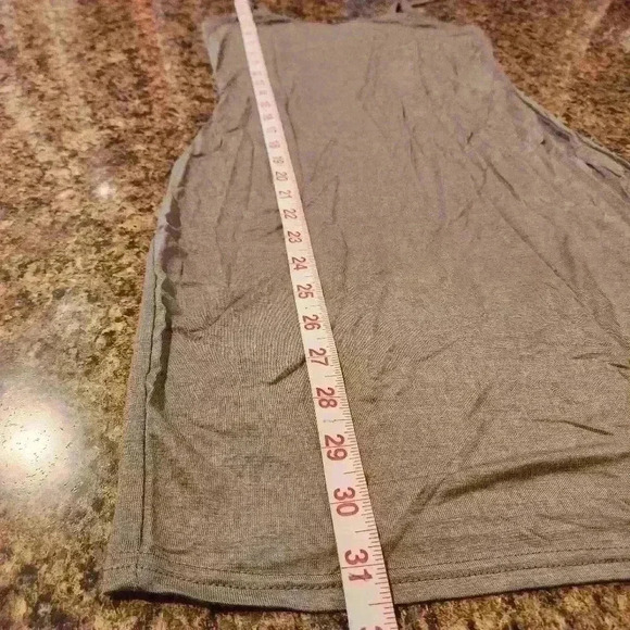 NWT Boohoo Women's Freida Basic Strappy Cami Bodycon Dress - KHAKI - Picture 6 of 12